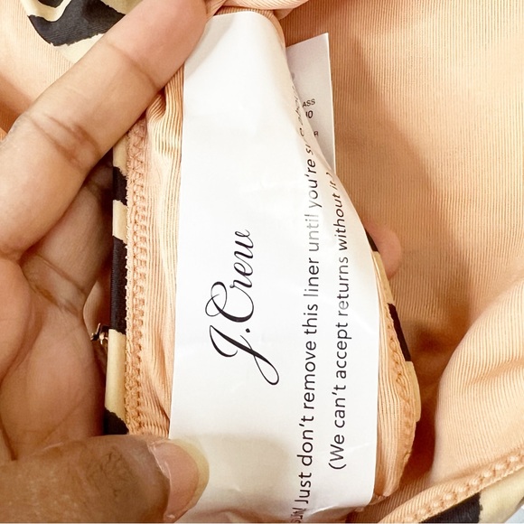 NWT J. Crew Curved Waist Cheeky Bikini Bottom in Zebra Stripe - Picture 6 of 9